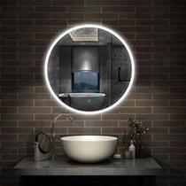 Espelho redondo iluminado com LED frio 60cm