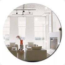 Espelho Redondo Lapidado fixado com botões - 60cm