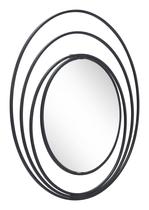 Espelho redondo Zuo Luna Modern Black