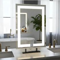 Espelho Retangular 70x50 Iluminado Led Touch Bancada Simples Espelho Retangular 70x50 Iluminado Led Touch Bancada Simples
