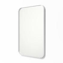 Espelho Retangular c/ Moldura Aço Quarto Retangular 90x60cm - Lopazzi