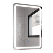 Espelho Retangular com LED 60x40cm Touch Bivolt Moderno