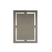 Espelho Retangular Com Led Toush Preto Sobrepor - 70 Cm Espelho Retangular Com Led Toush Preto Sobrepor - 70 Cm