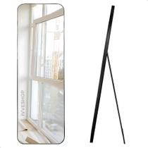 Espelho Retangular Corpo Inteiro 150x40 Com Suporte de Chão Grande Moderno Moldura Reforçada Espelho Retangular Corpo Inteiro 150x40 Com Suporte de Chão Grande Moderno Moldura Reforçada