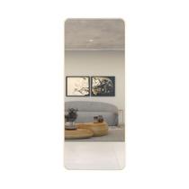 Espelho Retangular Corpo Inteiro 150x60 Com Suporte de Chão Moldura Alumínio Quarto Sala Decorativo
