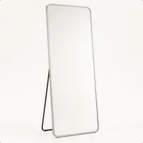 Espelho Retangular de Chão 150x60 Grande Corpo Inteiro com Suporte Regulável