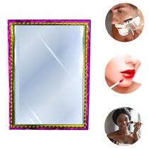 Espelho Retangular De Parede Decoração Maquiagem 20x15cm