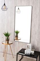 Espelho retangular grande 120x60 decorativo com moldura em metal - varias cores