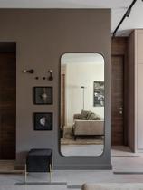 Espelho retangular grande 120x60 decorativo com moldura em metal - varias cores - Lopazzi