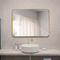 Espelho retangular grande decorativo 90x60 p/ salas quartos banheiros - moldura em metal com várias cores - Big Acabamentos
