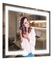 Espelho Retangular Horizontal Touch Led 3 Cores - Reduna