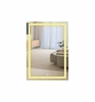 Espelho Retangular Jateado 70x50cm 3 TONS DE LED Botão TOUCH SCREEN e FONTE SLIN Intensidade Ajustável Espelho Retangular Jateado 70x50cm 3 TONS DE LED Botão TOUCH SCREEN e FONTE SLIN Intensidade Ajustável