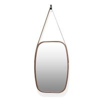 Espelho Retangular Moldura De Plastíco Rosê 65X43,5 Cm