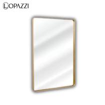Espelho retangular retro 70x50 com moldura em metal - várias cores