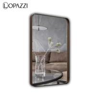 Espelho retangular retro 70x50 com moldura em metal - várias cores - Lopazzi