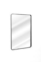 Espelho Retrô c/ Moldura em Aço Quarto Retangular 70 x 50 cm
