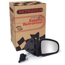 Espelho Retrovisor 2 4 Portas Lado Direito Com Controle Retrovex Celta 2000 A 2006 Rx2228