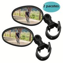 Espelho Retrovisor Ajustável 360° para Bicicleta com Guidão Largo