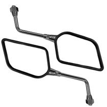 Espelho Retrovisor Asa Slim Cromado Rosca Yamaha Haste Par