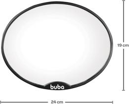 Espelho Retrovisor Bebê Banco Traseiro Segurança Oval, Buba