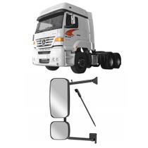 Espelho retrovisor c/ auxiliar convexo caminhão mb axor atego 1938s completo