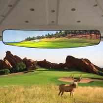 Espelho retrovisor de carrinho de golfe HKOO 16,5 cm de largura panorâmico de 180 Espelho retrovisor de carrinho de golfe HKOO 16,5 cm de largura panorâmico de 180
