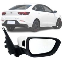 Espelho Retrovisor Direito Lado Passageiro Carona Chevrolet Onix Plus Sedan 2019 2020 2021 2022 2023 Sensor Ponto Cego Com Capa