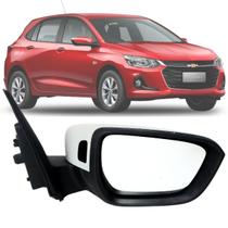 Espelho Retrovisor Direito Lado Passageiro Carona Chevrolet Onix Plus Sedan 2019 2020 2021 2022 2023 Sensor Ponto Cego Com Capa