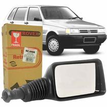 Espelho Retrovisor Direito Lado Passageiro Carona Fiat Uno 92 93 94 95 96 97 98 99 00 01 2/4 Portas Preto C/Controle