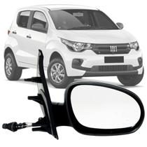 Espelho Retrovisor Direito Lado Passageiro Fiat Mobi 2017 2018 2019 2020 2021 2022 Regulagem Manual Preto