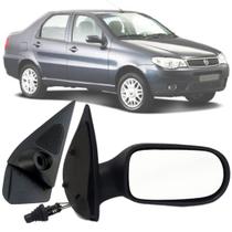 Espelho Retrovisor Direito Lado Passageiro Fiat Siena Palio Palio Weekend 2004 2005 2006 2007 4 Portas Com Acabamento