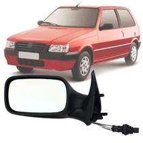 Espelho Retrovisor Esquerdo Lado Motorista Fiat Uno Fire 2001 2002 2003 2004 2 Portas Regulagem Interna Manual