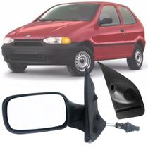 Espelho Retrovisor Esquerdo Lado Volante Motorista Fiat Palio Strada 1996 1997 1998 1999 2000 2001 Com Acabamento Interno Aplicação Veículos 2 Portas