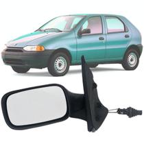 Espelho Retrovisor Esquerdo Motorista Fiat Palio Weekend Siena 96 97 98 99 2000 de 4 Portas com Controle Regulagem Interna Manual