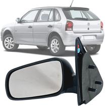 Espelho Retrovisor Esquerdo Motorista Volkswagen Gol Parati Saveiro G3 G4 1999 a 2014 Sem Controle de Regulagem Interno para Veículos 4 Portas