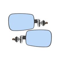 Espelho Retrovisor Fusca Mexicano Braço Curto Convexo Azul