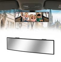 Espelho retrovisor HMMTyrack Chrome antirreflexo de 25 cm de grande angular