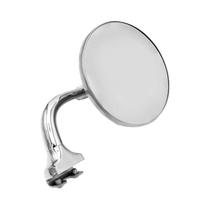 Espelho Retrovisor Lateral Redondo Clássico Vintage Prata Em Aço Inoxidável Acessórios Exteriores Espelho Retrovisor Lateral Redondo Clássico Vintage Prata Em Aço Inoxidável Acessórios Exteriores