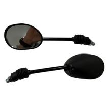 Espelho Retrovisor Mini Articulado Preto - Compatível com Honda Biz 125 e Motos Universais