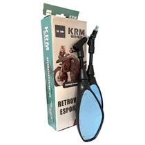 Espelho Retrovisor Modelo BMW Giro 360 Honda KRM Lente Azul Espelho Retrovisor Modelo BMW Giro 360 Honda KRM Lente Azul