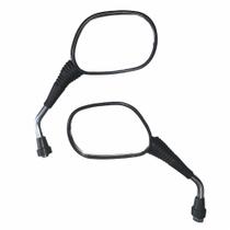 Espelho Retrovisor P/ Moto Preto P/ Linha Yamaha YBR C/ Haste Cromada Cod.: 91130