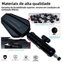 Espelho Retrovisor Universal Ajustável Para Motocicleta, Refletor De Ângulo Lateral Dobrável Espelho Retrovisor Universal Ajustável Para Motocicleta, Refletor De Ângulo Lateral Dobrável