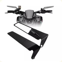 Espelho Retrovisor Universal Asa De Vento Giratória Motos Carenadas Todas