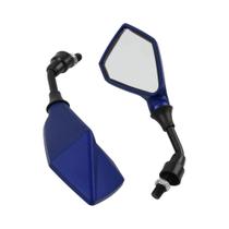 Espelho Retrovisor Universal De 10MM Para Motocicleta, Ângulo Amplo Ajustável Para Scooter,