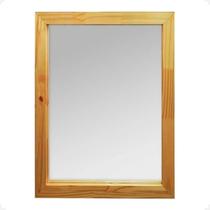 Espelho Rustico Banheiro Quarto Sala Madeira De Parede 65x45 - YLZ