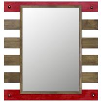 Espelho Rústico com Moldura Vazada 100cm x 114cm Decore Pronto