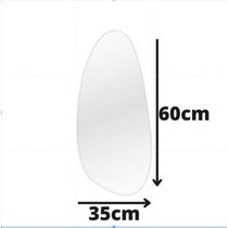 Espelho Sem Forma Orgânico 50x60 Grande Espelho Diferente Decoração Barbearia Salão Abstrato Futuris