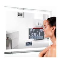 Espelho smart Led 3 cores 90x90 Visor bivolt Inteligente Toca Musica Bluetooth desembaçador interativo 90cm