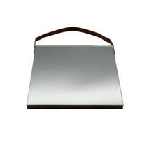 Espelho Square Leather Hold 25x25x1,5cm Preto- Urban