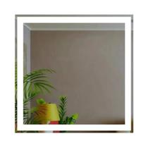 Espelho Touch Quadrado Jateado 90x90 Led Branco a Pilha